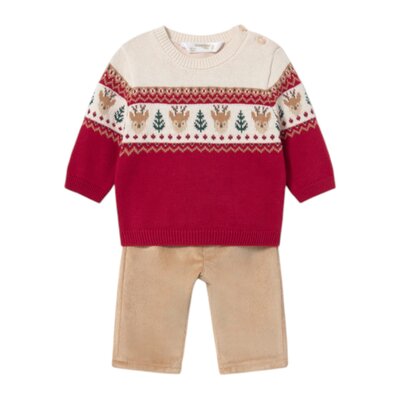 Jersey and long trousers set red Jersey and long trousers set red
