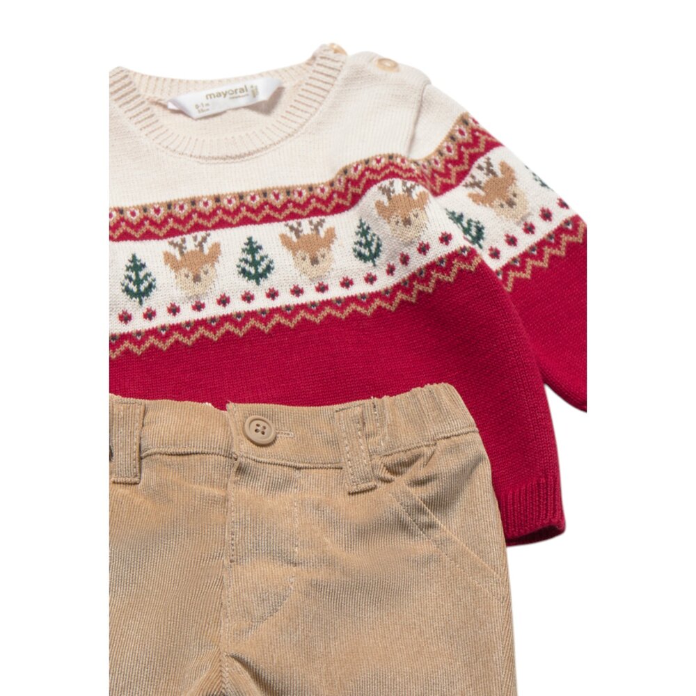 Jersey and long trousers set red Jersey and long trousers set red