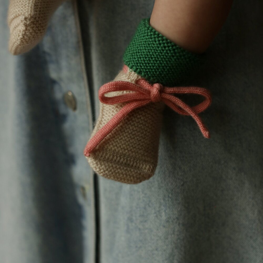 Original booties cream/grass Original booties cream/grass
