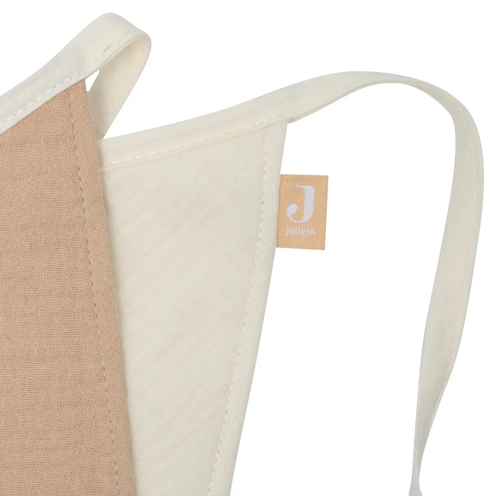 Vlaggenlijn 200x17cm Party Collection Biscuit/Ivory