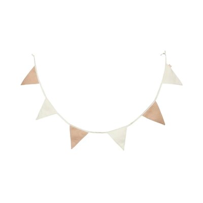 Vlaggenlijn 200x17cm Party Collection Biscuit/Ivory