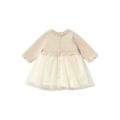 Tricot/tull dress Champagne Tricot/tull dress Champagne