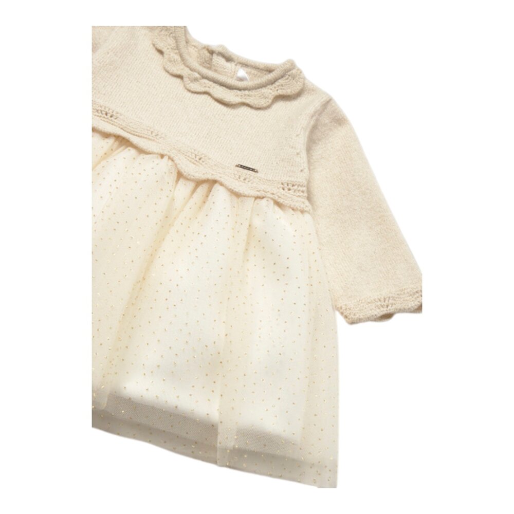 Tricot/tull dress Champagne Tricot/tull dress Champagne