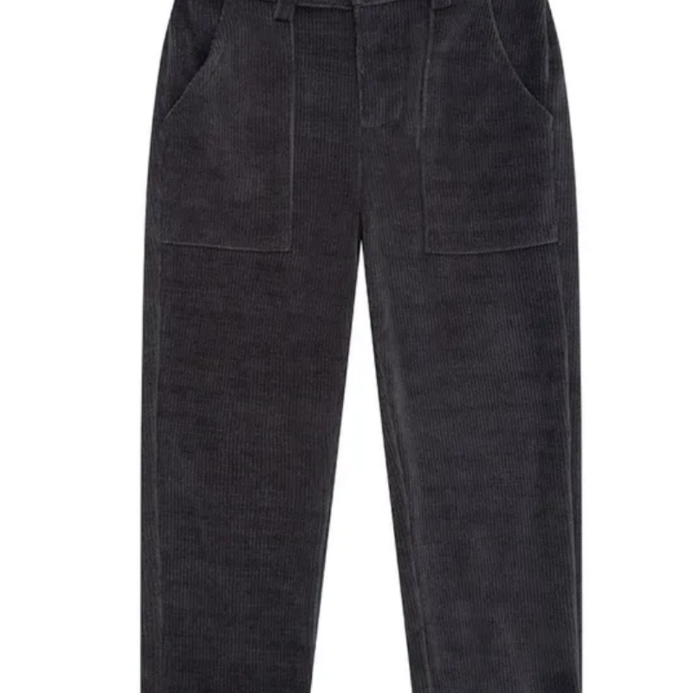 Broek velours Stone navy