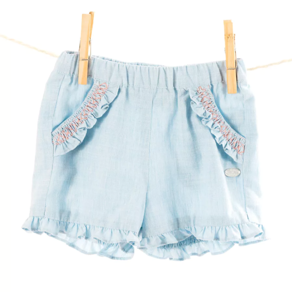 Short denim smok Denim