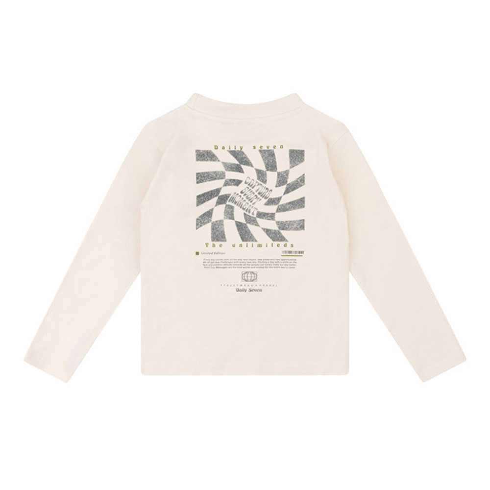 T-shirt met logo Creamy