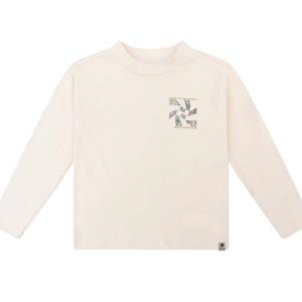 T-shirt met logo Creamy