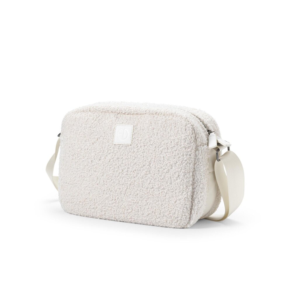 Crossbody Bag White Bouclé Crossbody Bag White Bouclé