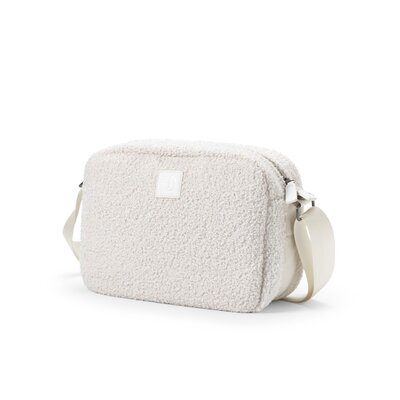 Crossbody Bag White Bouclé