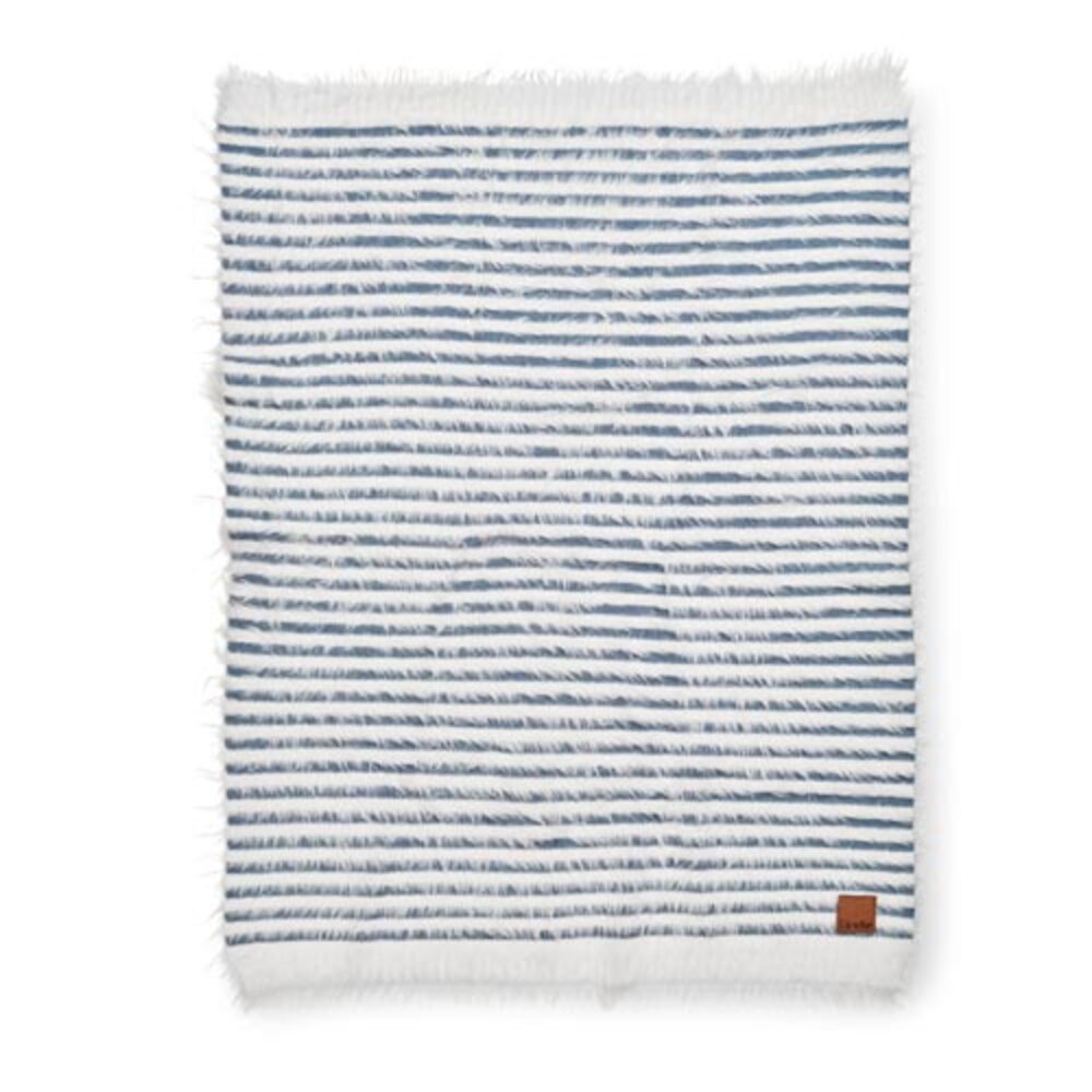Furry Knit Deken Berry Blue Furry Knit Deken Berry Blue