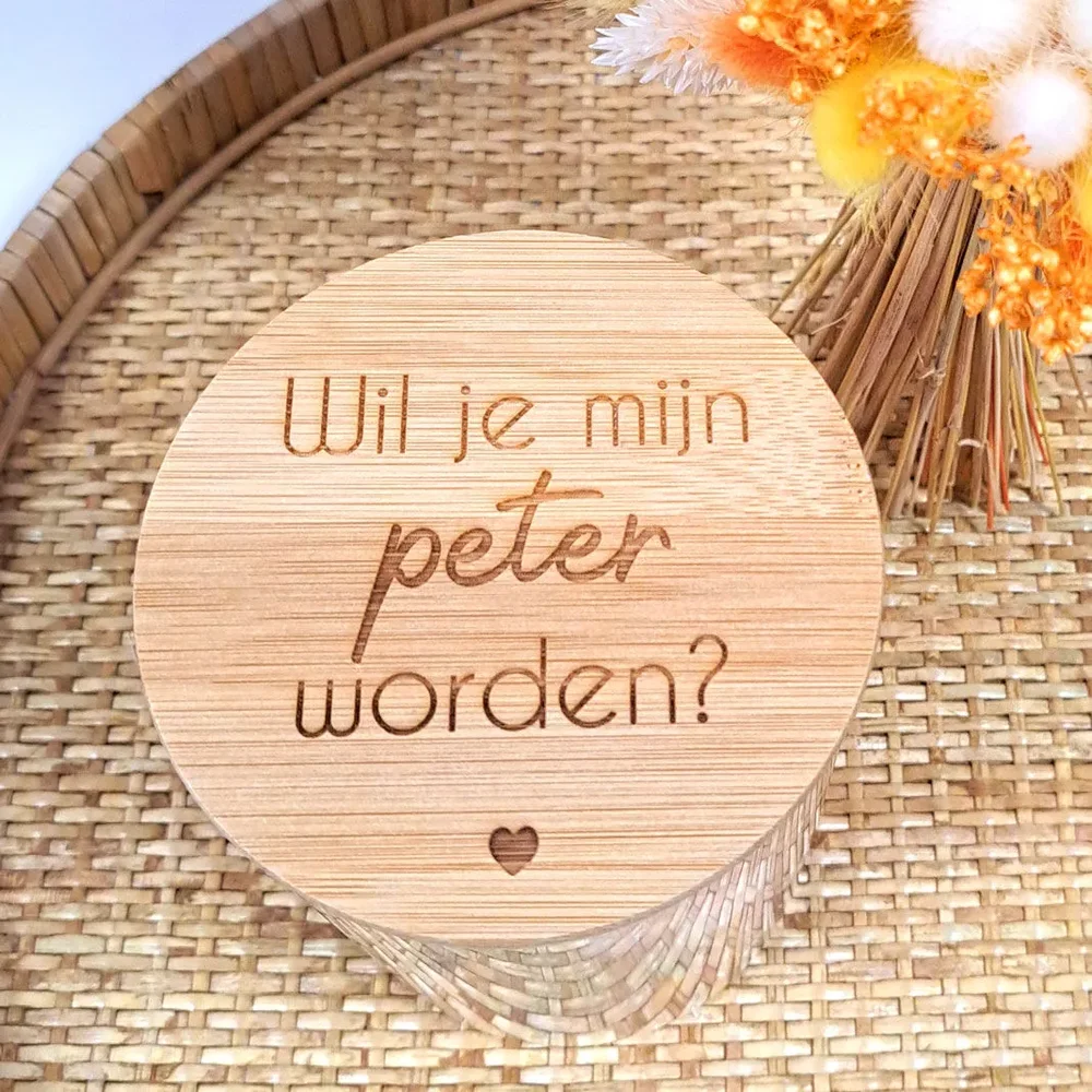 Bewaarpot BELLA - H15 cm - Wil je mijn meter zijn?