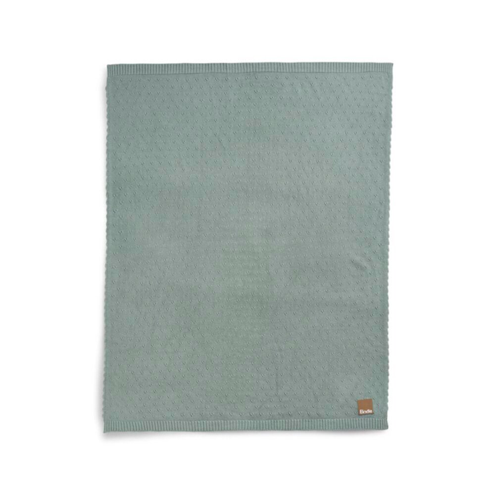 Pointelle Dekentje Pebble Green
