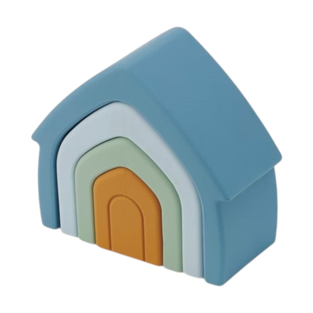 Tickit Silisoft Stapelbare Huizen (Neutrale Kleuren) - Pk4 Tickit Silisoft Stapelbare Huizen (Neutrale Kleuren) - Pk4