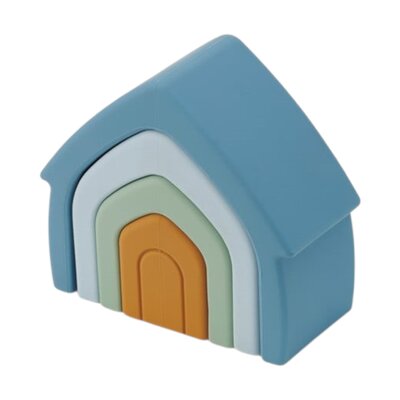 Tickit Silisoft Stapelbare Huizen (Neutrale Kleuren) - Pk4 Tickit Silisoft Stapelbare Huizen (Neutrale Kleuren) - Pk4