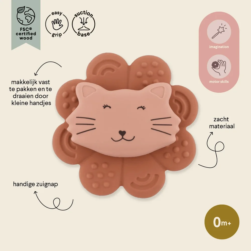 Spinner met zuignap Mrs. cat Spinner met zuignap Mrs. cat