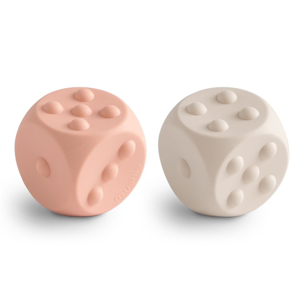 Drukspeeltje dobbelstenen 2 stuks Blush/Shifting Sands