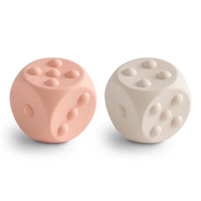 Drukspeeltje dobbelstenen 2 stuks Blush/Shifting Sands