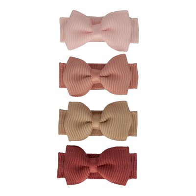 Baby haarspeldjes met strikje Ivy pumpkin spice Baby haarspeldjes met strikje Ivy pumpkin spice