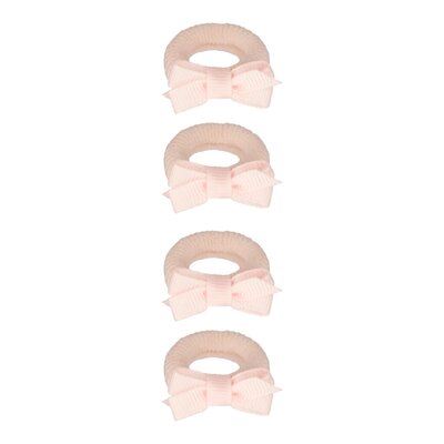 Baby haarelastiekjes met strikje Liv Light pink Baby haarelastiekjes met strikje Liv Light pink