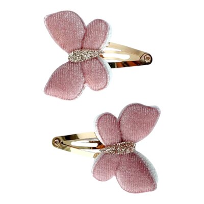 Your Little Miss Baby Haarspeldjes met bloemen Nina Buttterfly belle Your Little Miss Baby Haarspeldjes met bloemen Nina Buttterfly belle