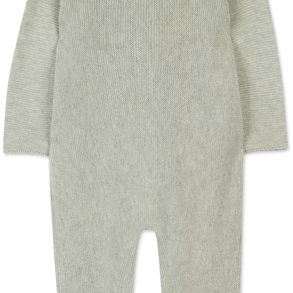 Babypakje met kraagje en broderie Tilleul chiné