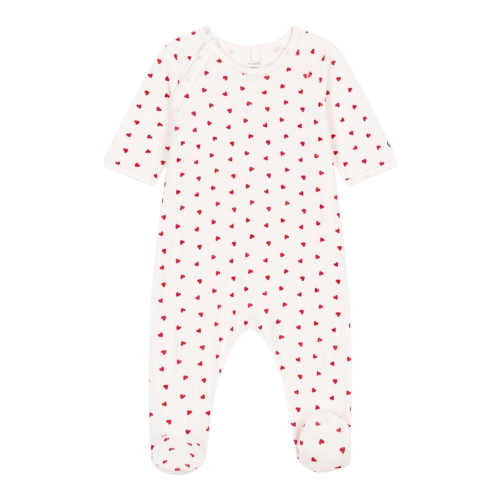 Pyjama met rode hartjes Marshmallow/ter Pyjama met rode hartjes Marshmallow/ter