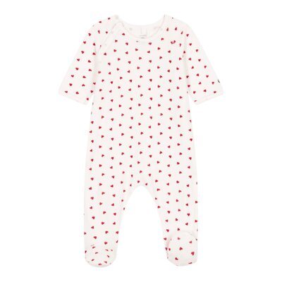 Pyjama met rode hartjes Marshmallow/ter
