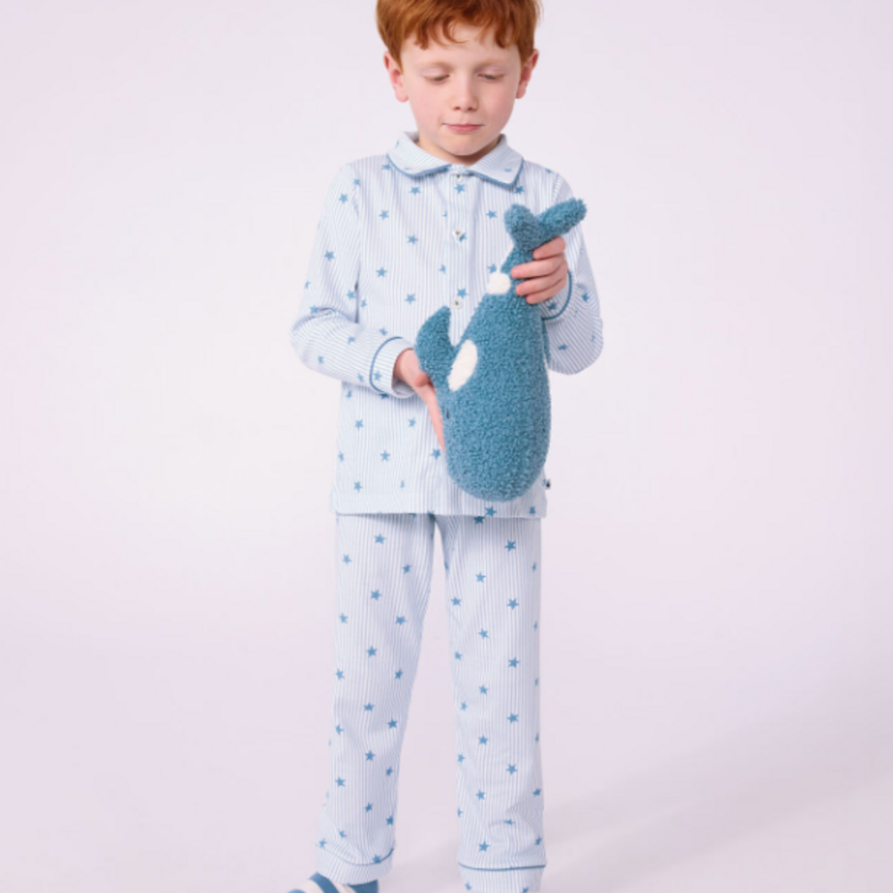 Pyjama gestreept met sterretjes Marshmallow/mul Pyjama gestreept met sterretjes Marshmallow/mul