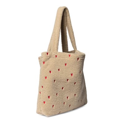 Teddy Mom Bag Ecru Hearts Teddy Mom Bag Ecru Hearts