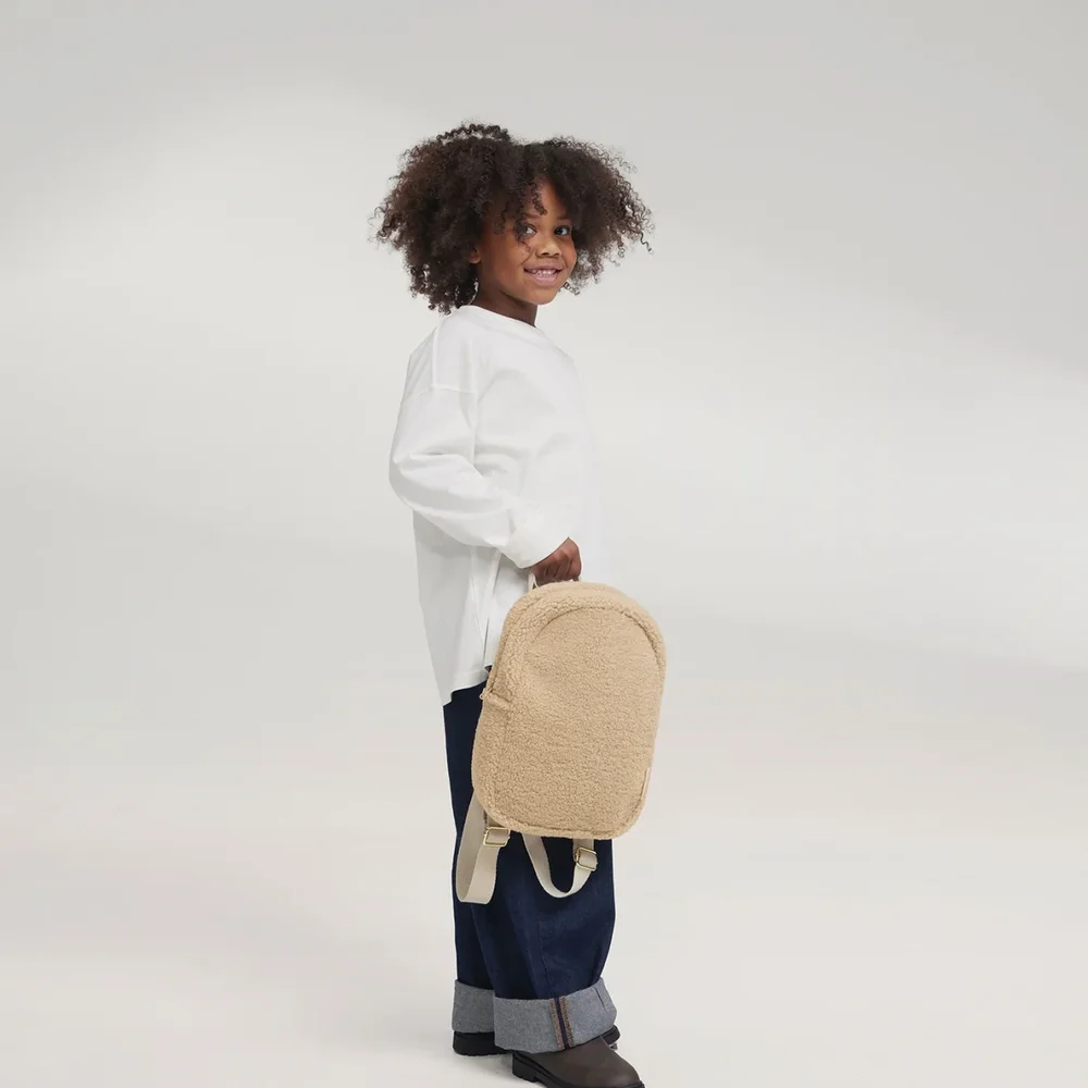 Teddy Mini Backpack Ecru