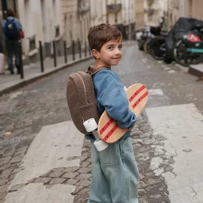 Teddy Mini Backpack Brown