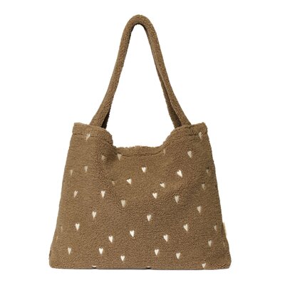 Teddy Mom Bag Brown Hearts Teddy Mom Bag Brown Hearts
