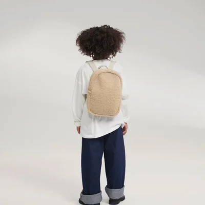 Teddy Mini Backpack Ecru