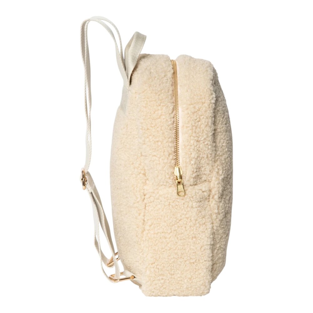 Teddy Mini Backpack Ecru