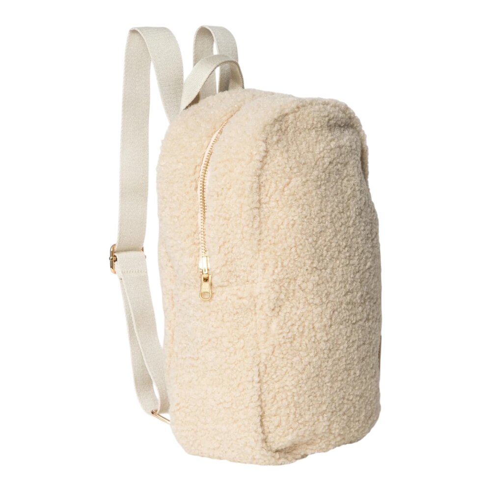 Teddy Mini Backpack Ecru