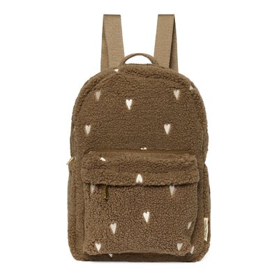 Teddy Midi Backpack Brown Hearts Teddy Midi Backpack Brown Hearts