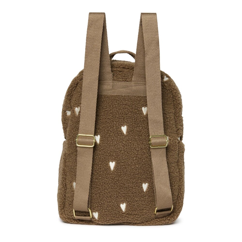 Teddy Midi Backpack Brown Hearts Teddy Midi Backpack Brown Hearts