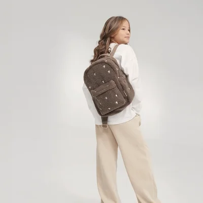 Teddy Midi Backpack Brown Hearts Teddy Midi Backpack Brown Hearts