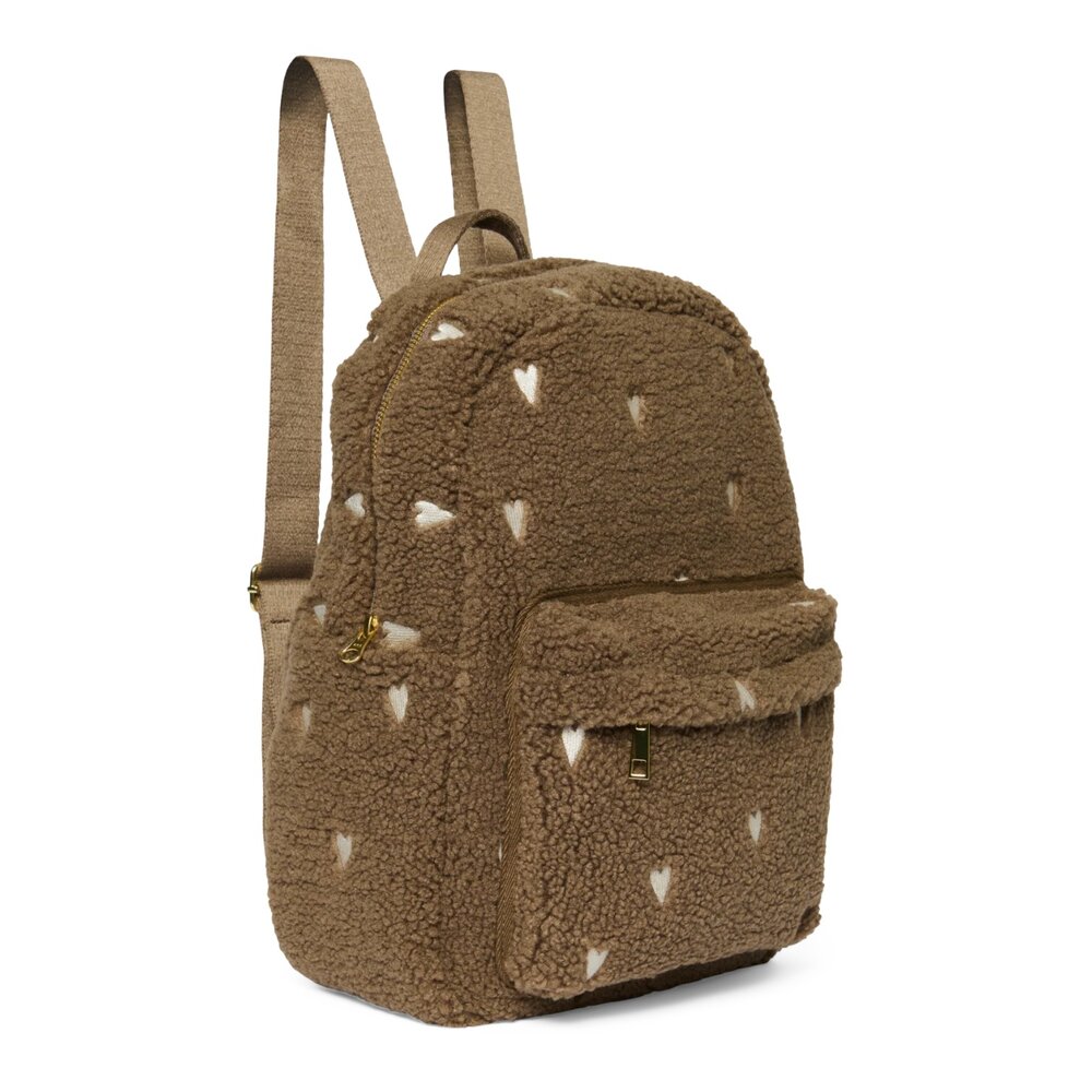Teddy Midi Backpack Brown Hearts Teddy Midi Backpack Brown Hearts