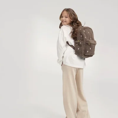 Teddy Midi Backpack Brown Hearts Teddy Midi Backpack Brown Hearts
