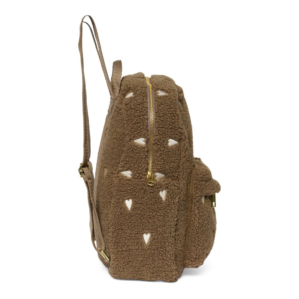 Teddy Midi Backpack Brown Hearts Teddy Midi Backpack Brown Hearts