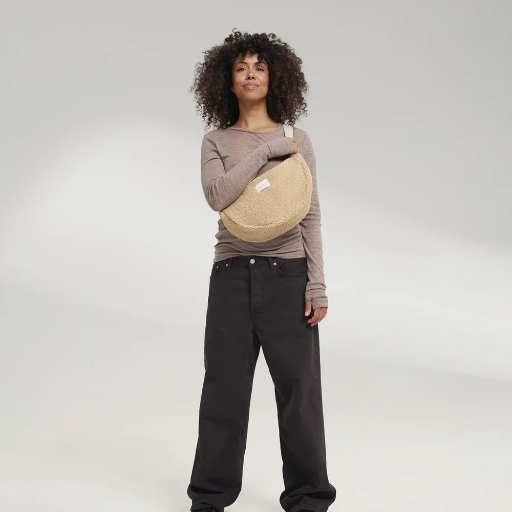 Teddy Adult Fanny Pack Ecru Teddy Adult Fanny Pack Ecru