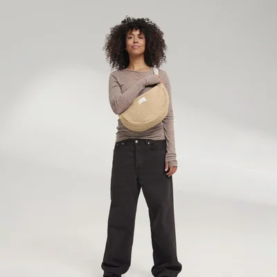 Teddy Adult Fanny Pack Ecru Teddy Adult Fanny Pack Ecru