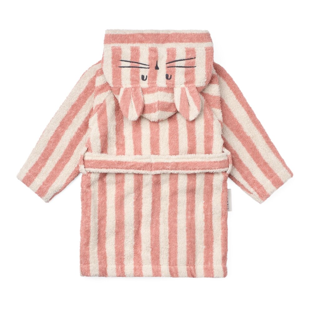 Lily badjas Coral blush/creme de la creme stripe Lily badjas Coral blush/creme de la creme stripe