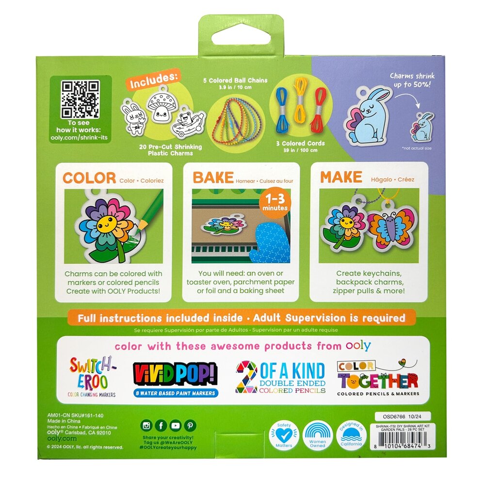 Shrink-Its! D.I.Y. Shrink Art Kit - Garden Pals Shrink-Its! D.I.Y. Shrink Art Kit - Garden Pals