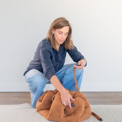 Noomad - Opbergzak - Speelmat Baby Soft - organic cotton - 120 cm Brown teddy Noomad - Opbergzak - Speelmat Baby Soft - organic cotton - 120 cm Brown teddy