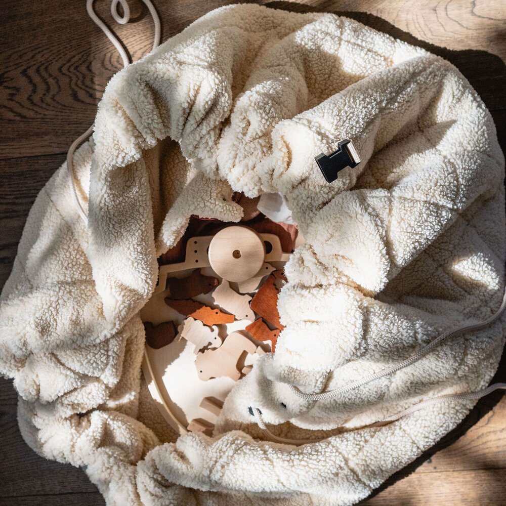 Noomad - Opbergzak - Speelmat Baby Soft - organic cotton - 120 cm Oak teddy Noomad - Opbergzak - Speelmat Baby Soft - organic cotton - 120 cm Oak teddy