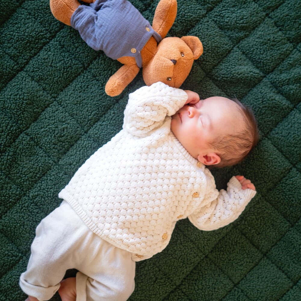 Noomad - Opbergzak - Speelmat Baby Soft - organic cotton - 120 cm Evergreen teddy Noomad - Opbergzak - Speelmat Baby Soft - organic cotton - 120 cm Evergreen teddy