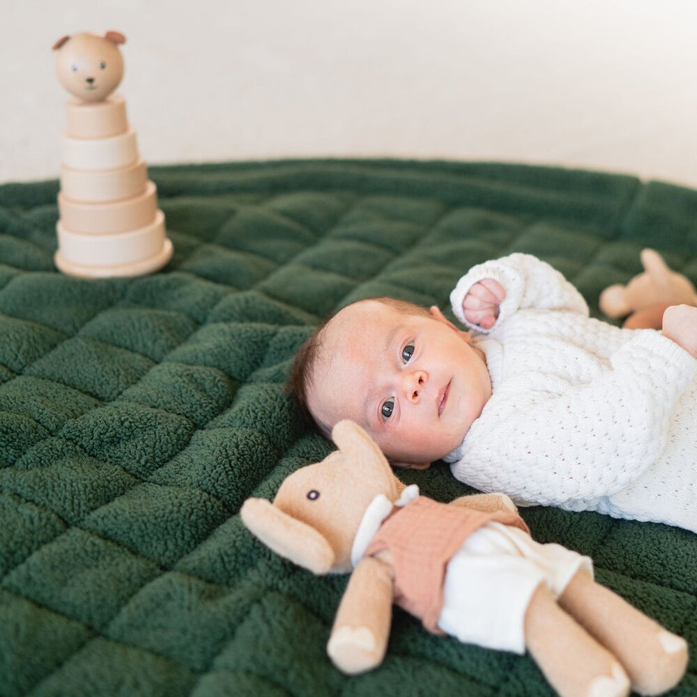 Noomad - Opbergzak - Speelmat Baby Soft - organic cotton - 120 cm Evergreen teddy Noomad - Opbergzak - Speelmat Baby Soft - organic cotton - 120 cm Evergreen teddy