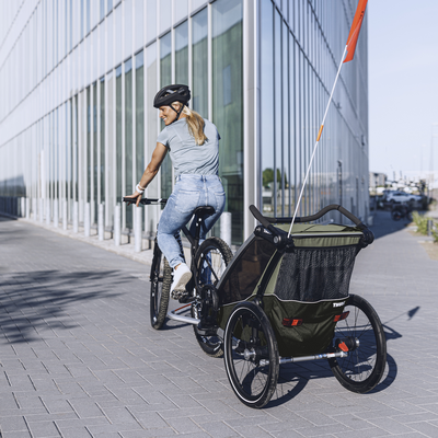 Fietskar Chariot Lite double Vintage Green